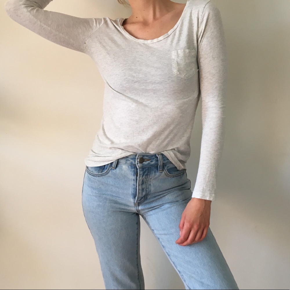 Cream Long Sleeve with Pocket